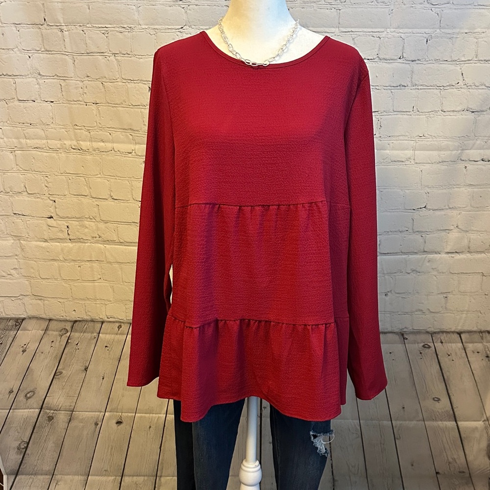 Elegant Reddish/burgundy Women's Top